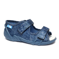 Detské sandále s profilovanou koženou stielkou