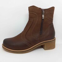 Dámske zimné kožené kotníkové čižmy